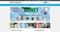 Desktop Screenshot of bentonvillelibrary.org